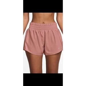 Nike One Dri-FIT Mid-Rise 3" Brief-lined Shorts - Rust Pink - Large